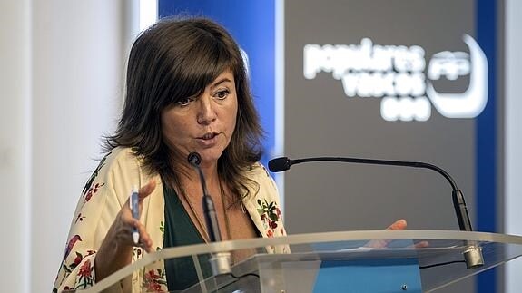 El PP vasco desconoce si Quiroga seguirá o no como presidenta