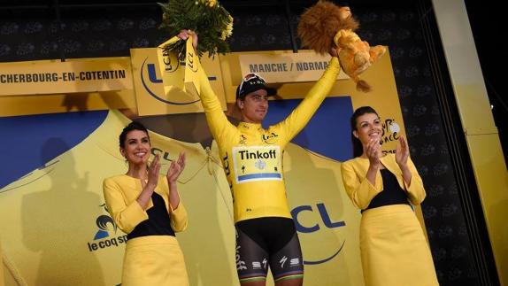 Sagan vence al 'sprint' y se viste de amarillo