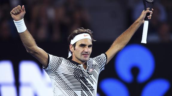 Federer, a semifinales por la vía rápida