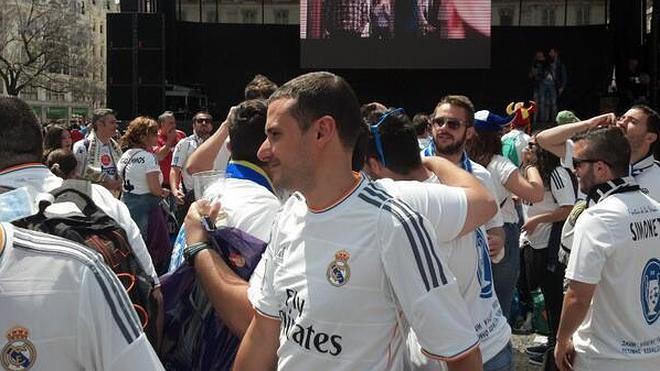 Los aficionados extremeños ambientan Lisboa