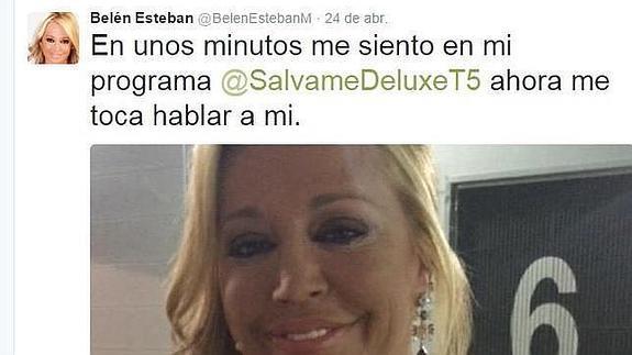 Belén Esteban revela que no es ella quien comete sus faltas de ortografía en Twitter