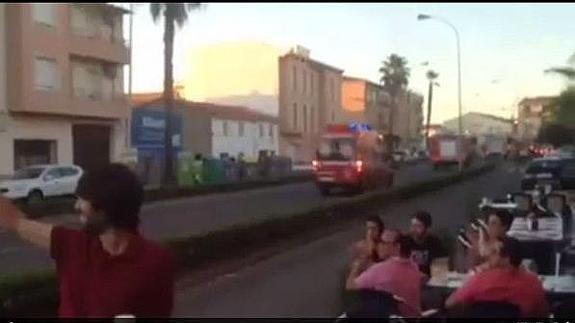 Moraleja recibió entre aplausos a los bomberos de Portugal