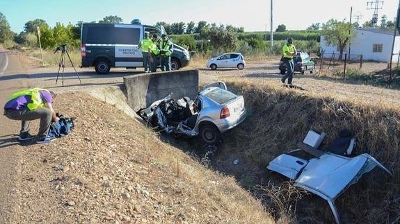 Un joven fallece en un accidente de tráfico en Talavera la Real