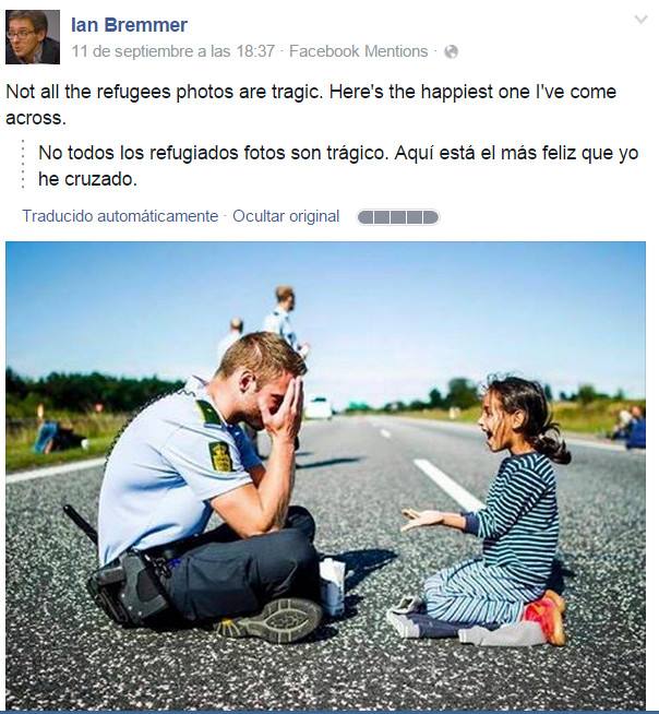 Cinco 'fotografías felices' del drama de los refugiados que se hicieron virales