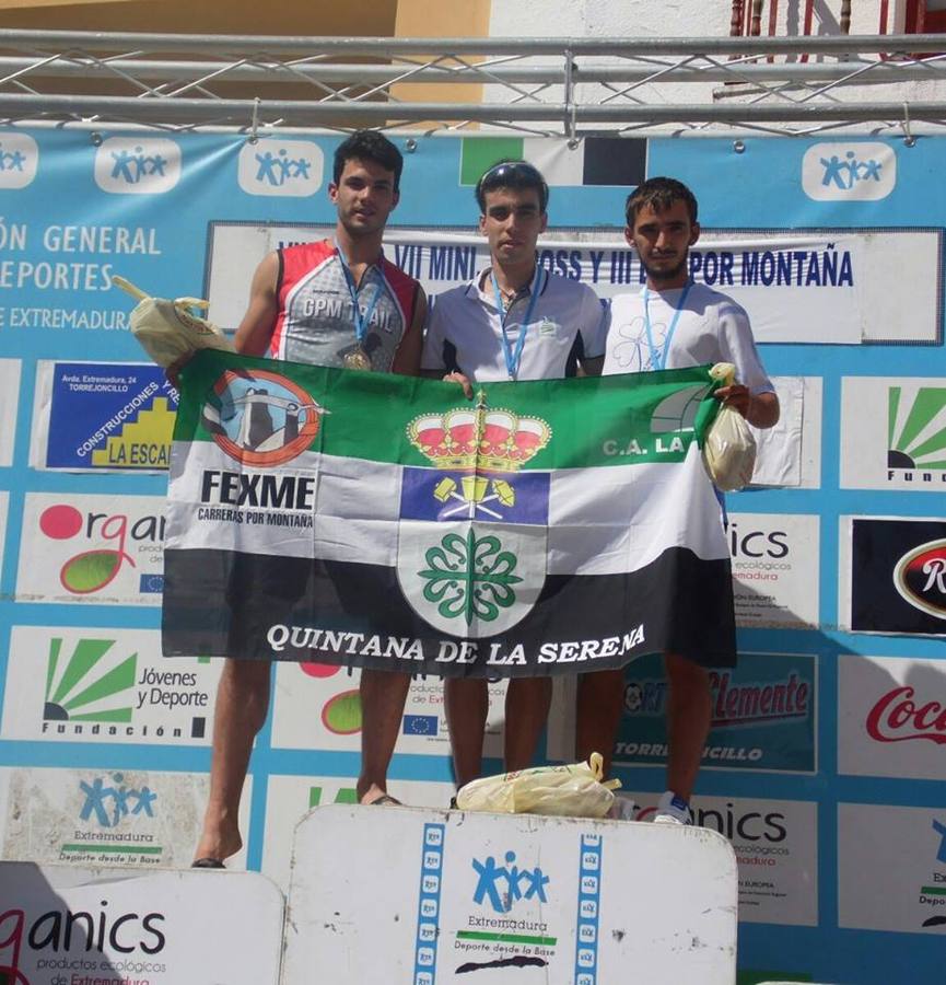 Francisco Gilgado, primer promesa en la carrera de montaña mini trail de Los Artesanos de Torrejoncillo