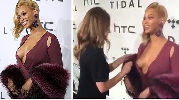 Bronca por el último escotazo de Beyoncé