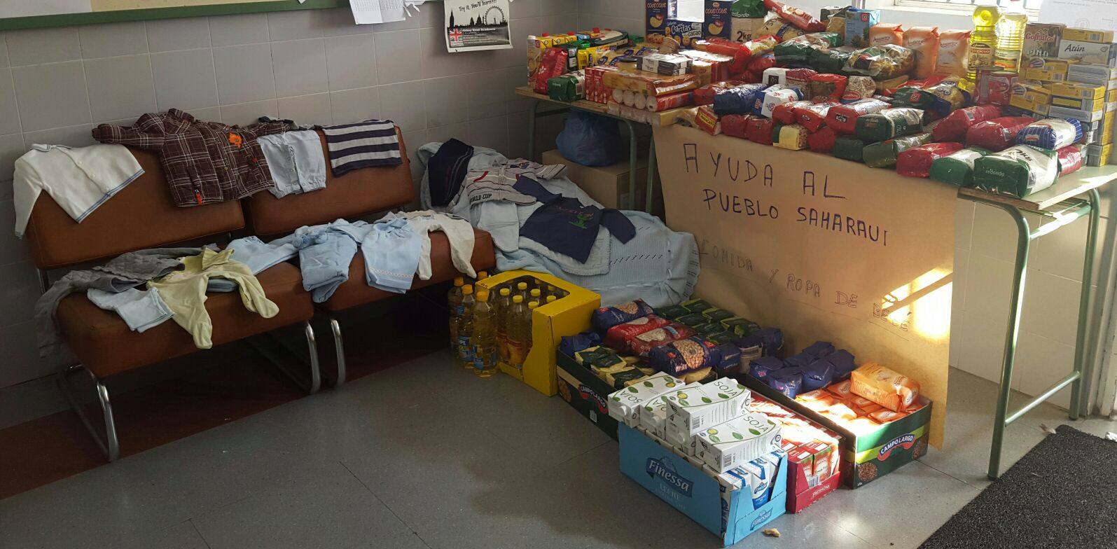 Campanario se vuelca donando ropa y alimentos para el pueblo saharaui