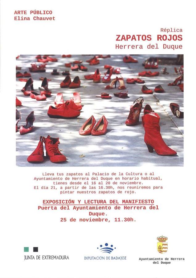 "Zapatos Rojos contra la violencia de género"