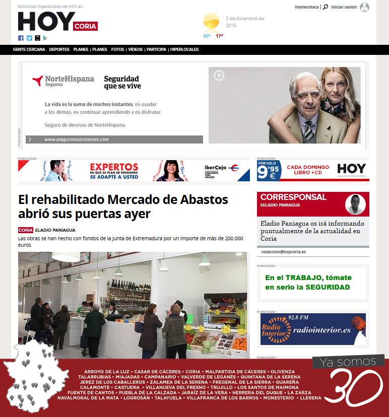 HOY Coria renueva la web