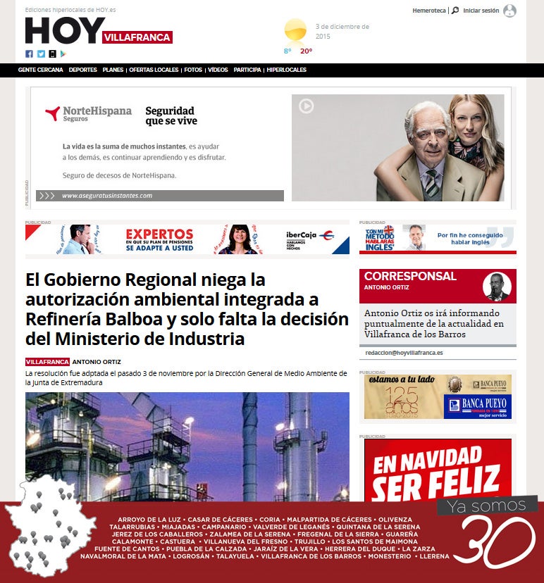 HOY Villafranca renueva la web