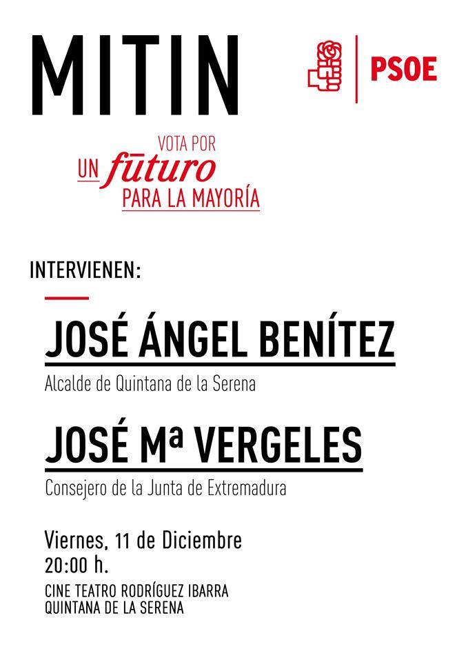 El PSOE local celebrará el viernes su primer mitin de campaña electoral del 20-D