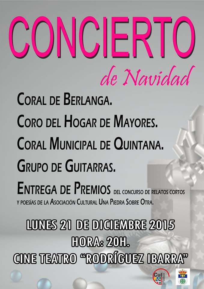 El cine teatro Rodríguez Ibarra acogerá el lunes 21 de diciembre el tradicional concierto de Navidad