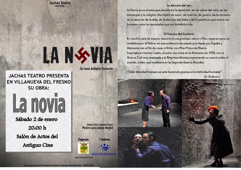 El Ayuntamiento ofrece hoy de manera gratuita la obra de teatro “La Novia”