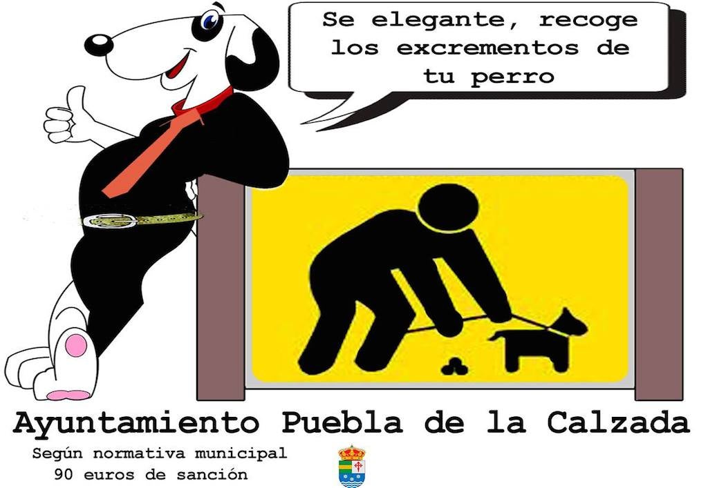 'Se elegante, recoge los excrementos de tu perro'