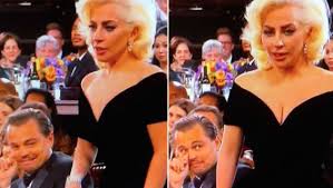 La mirada de DiCaprio a Lady Gaga en los Globos de Oro se hace viral