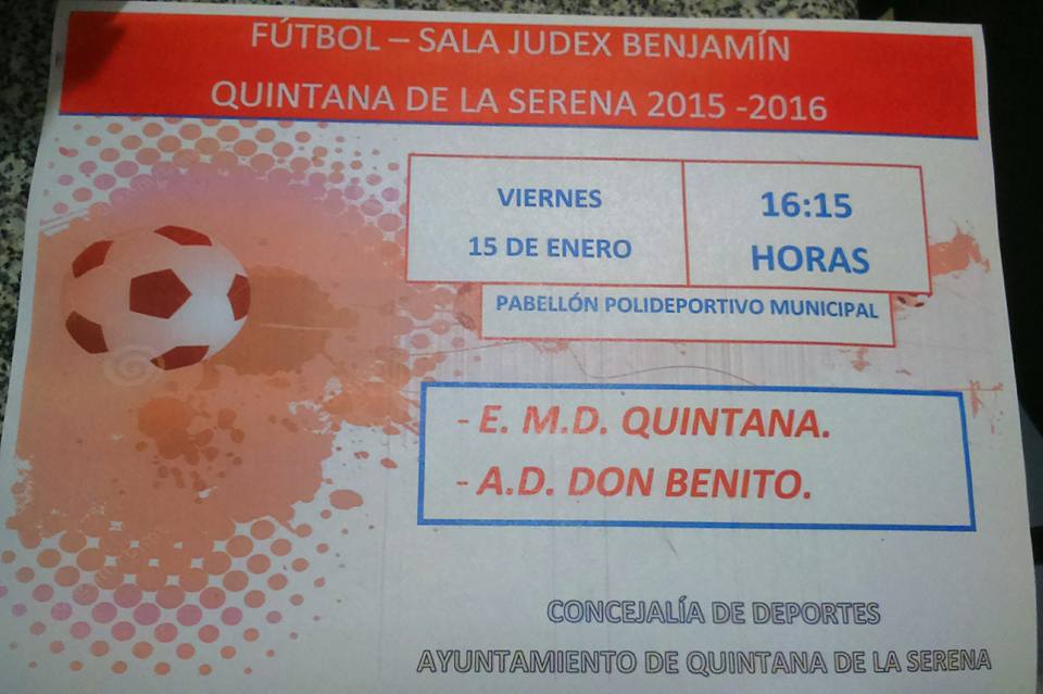 El equipo de fútbol sala de la Escuela Municipal de Deportes de Quintana se enfrentará este viernes al Don Benito