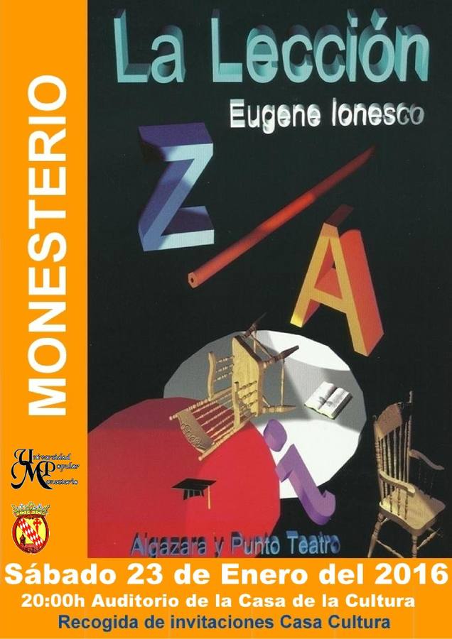 ‘Algazara y Punto Teatro’ presenta en nuestra localidad ‘La Lección’