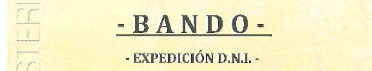 Los días 7, 8 ,9 ,10 y 11 marzo se podrá expedir y renovar el DNI en Monesterio