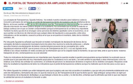 OPPDP replica que lo publicado por su portavoz no se ajusta a las críticas de la concejal Antúnez