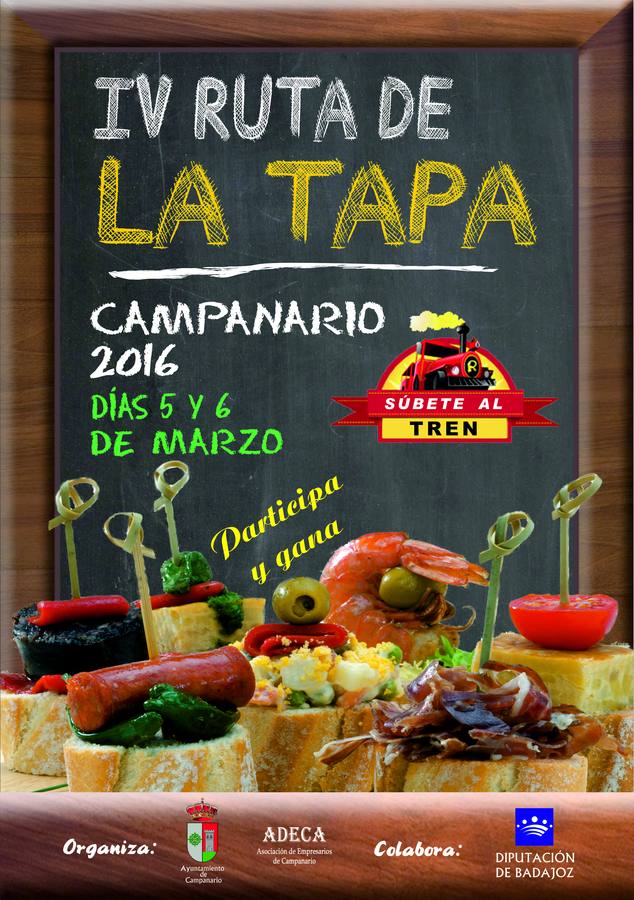 Los días 5 y 6 de marzo se celebrará la cuarta edición de la Ruta de la Tapa
