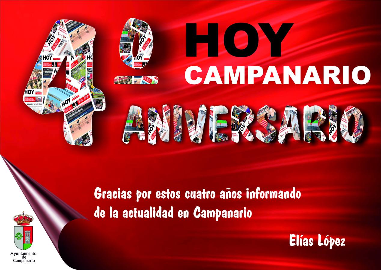 Feliz cuarto aniversario al HOY CAMPANARIO