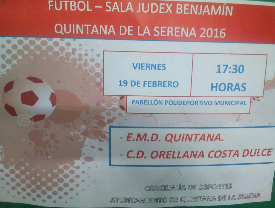 El equipo de fútbol sala de la Escuela Municipal de Deportes de Quintana benjamín se enfrentará este viernes al Orellana