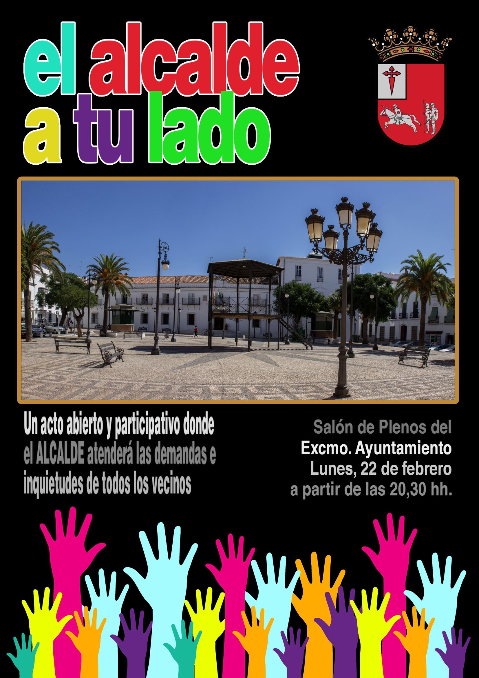 El alcalde de Villafranca convoca una reunión en el Ayuntamiento para atender a todos los vecinos