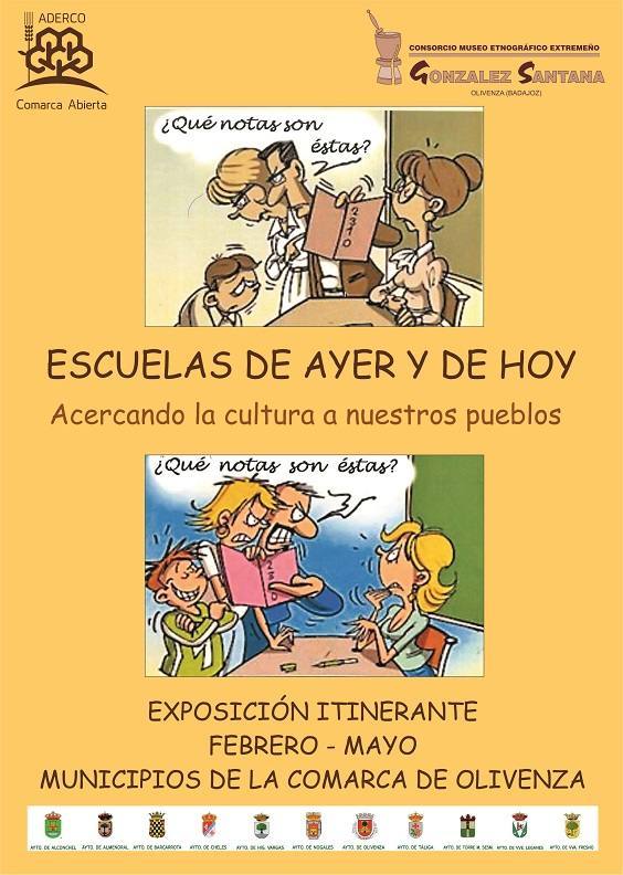 ADERCO lleva la exposición itinerante "Escuelas de ayer y de hoy" por los municipios de la Comarca
