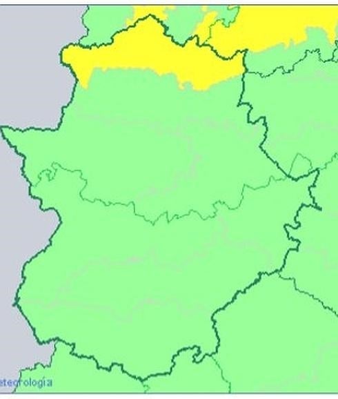 La Aemet activa el aviso amarillo por riesgo de nieve en el norte de Cáceres para mañana viernes