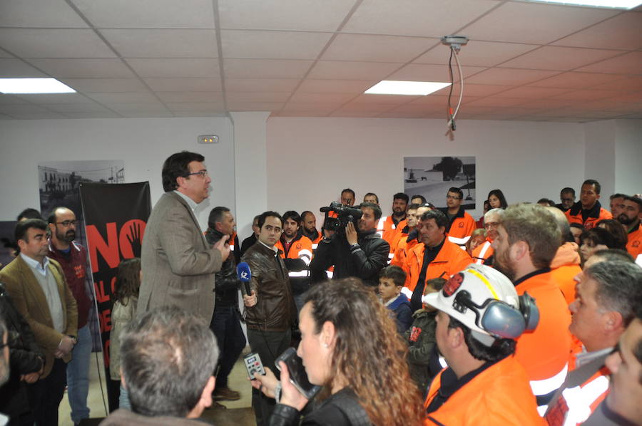 Vara y Susana Díaz visitarán la semana que viene a los mineros de Monesterio