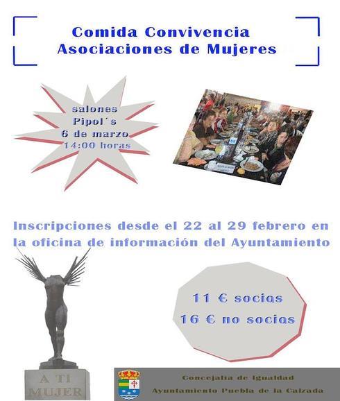 El martes cierra el plazo para inscribirse a la comida de asociaciones de mujeres