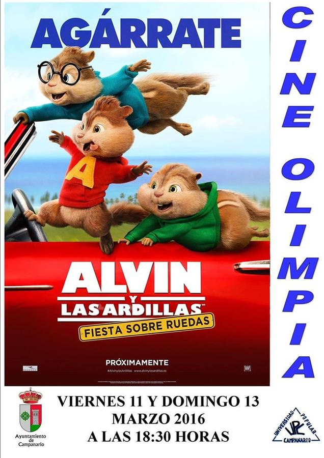 Doble sesión de cine infantil con 'Alvin y las ardillas'