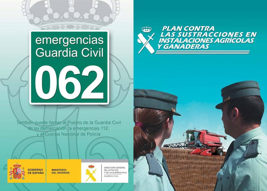 La Guardia Civil lanza una campaña contra los robos en las instalaciones agrícolas y ganaderas