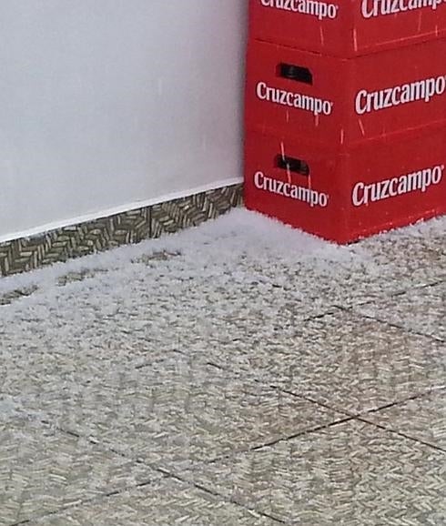 Tormentas con granizo en pueblos de la provincia de Badajoz