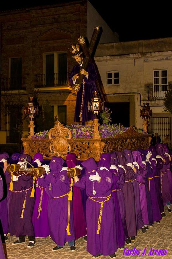 Emoción y fe en el Encuentro de esta noche de Jesús Nazareno y la Virgen de los Dolores