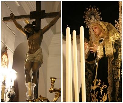Hoy, Misa de los Santos Oficios y procesión del Cristo de la Buena Muerte acompañado de la Virgen de los Dolores