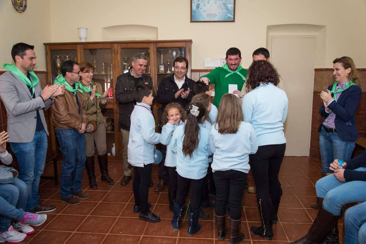 Los presidentes de la Junta y de la Diputación visitaron ayer Campanario para asistir a la romería
