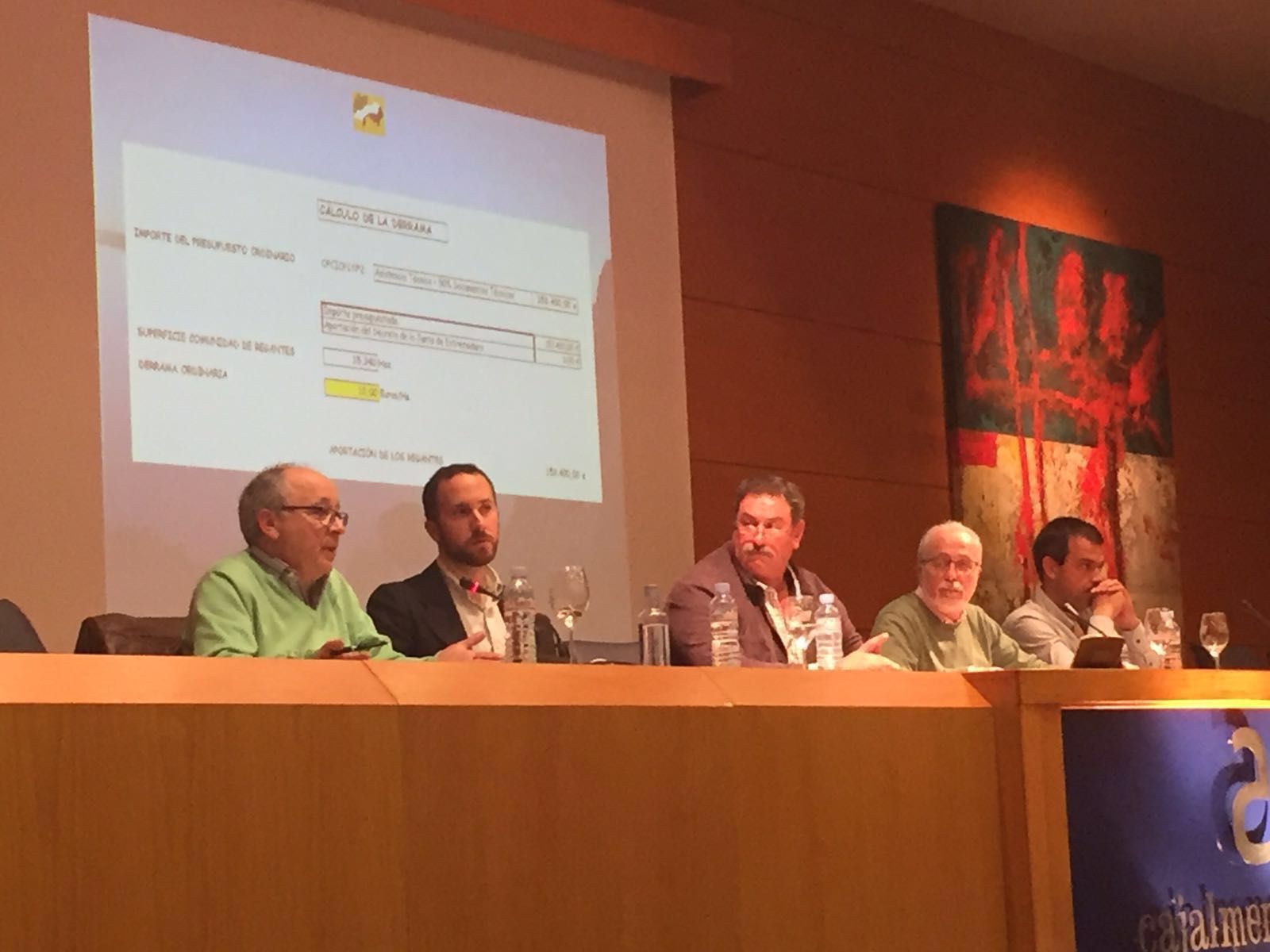 Aprobado el Presupuesto de la Comunidad de Regantes Tierra de Barros para el ejercicio 2016