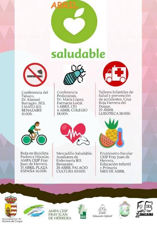 Se consolida abril como mes saludable en Herrera del Duque y Peloche