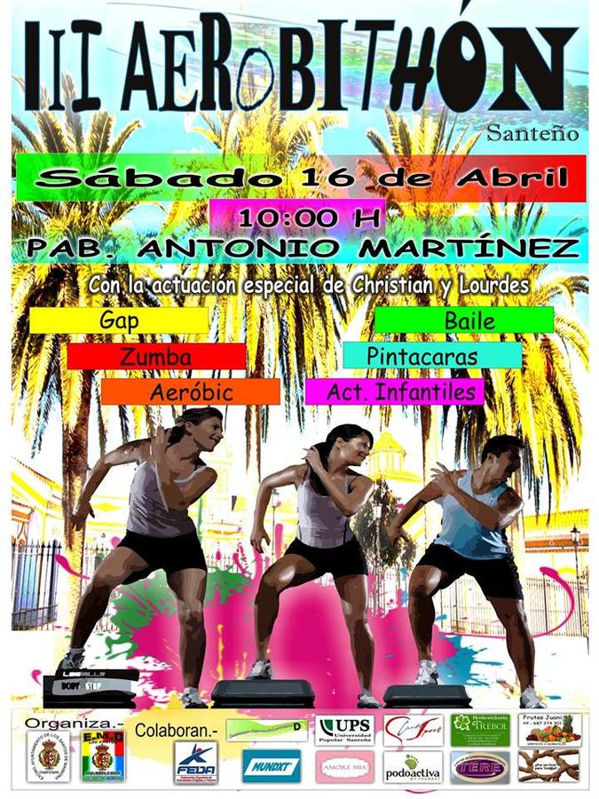 Fiesta del aeróbic en el Antonio Martínez