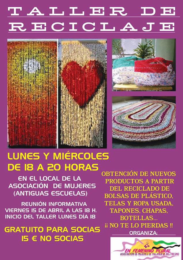 La Asociación de Mujeres "En Femenino Plural" organiza un taller de reciclaje