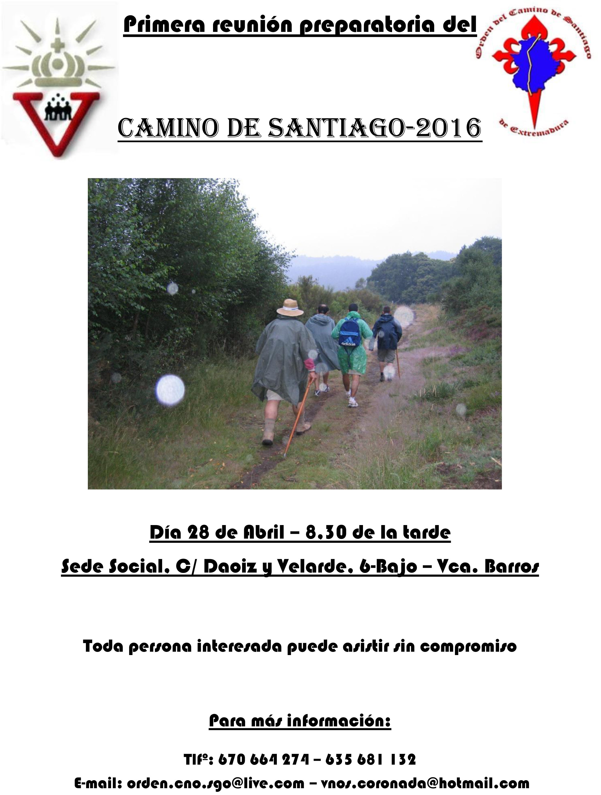 La Asociación de la Coronada se prepara para el Camino de Santiago