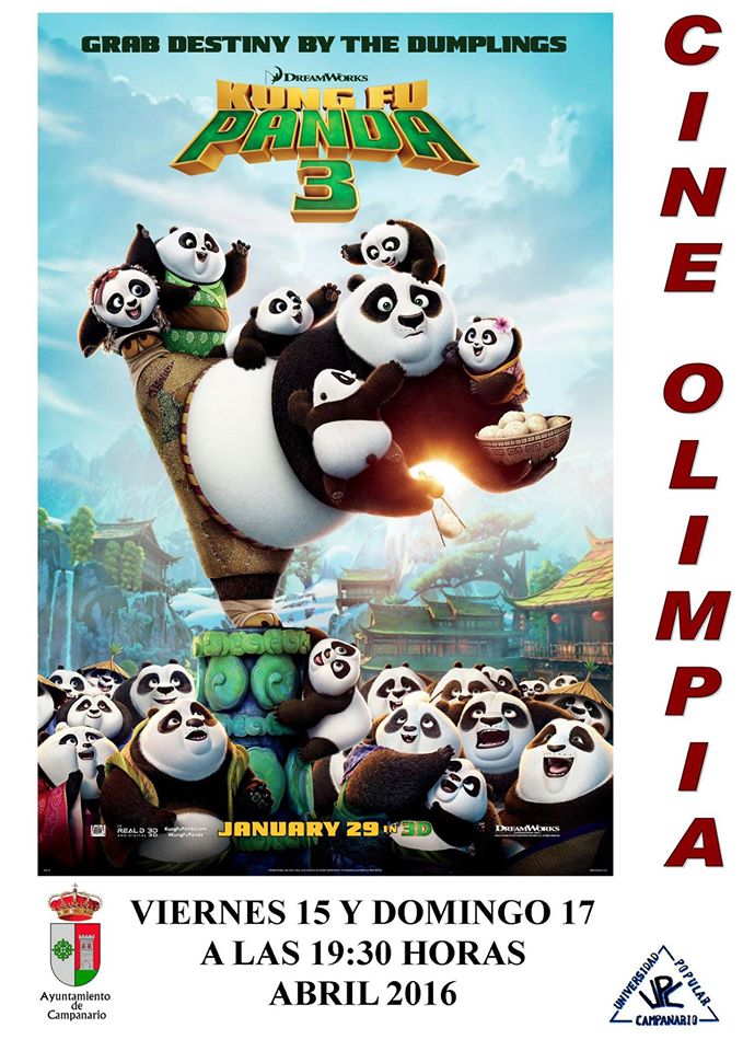 Doble sesión de cine infantil con 'Kung fu Panda 3'