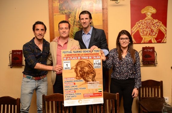 Leonardo, Lancho y Ambel Posada en Táliga