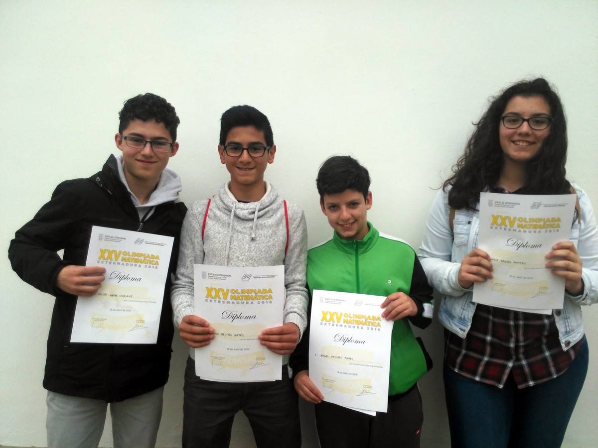 Cuatro alumnos del Instituto participan en la Olimpiada Matemática
