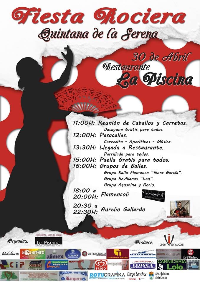 Fiesta rociera el próximo sábado 30 de abril en la localidad