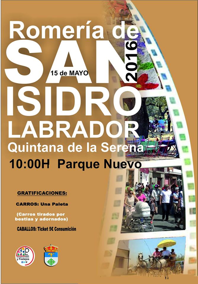 Quintana de la Serena celebrará el domingo 15 de mayo, la romería de San Isidro
