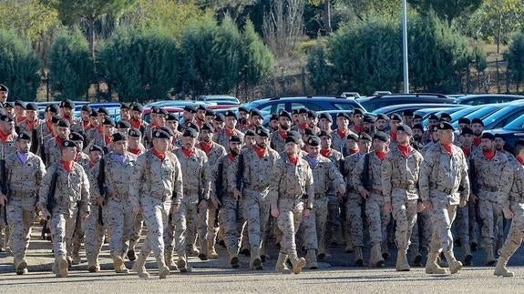 Los primeros 42 militares desplegados en Irak regresan a Badajoz mañana