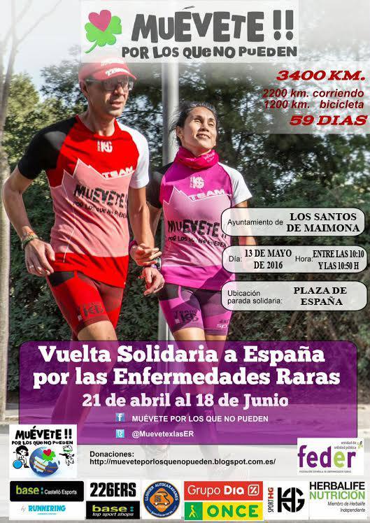 La Vuelta Solidaria a España llegará este viernes a Los Santos de Maimona