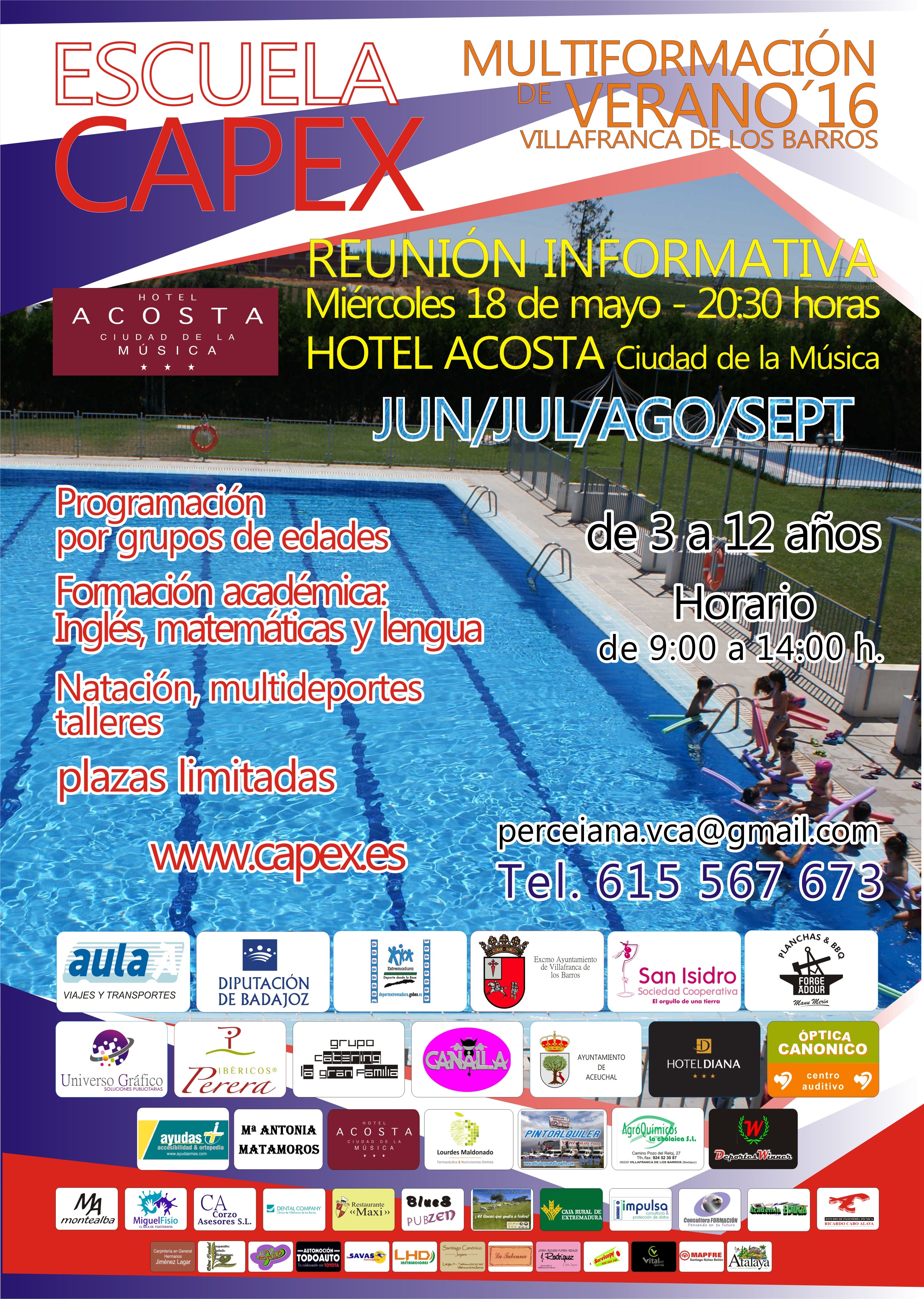 El CAPEX organiza un año más su Escuela de Verano con una amplia oferta de disciplinas académicas y deportivas